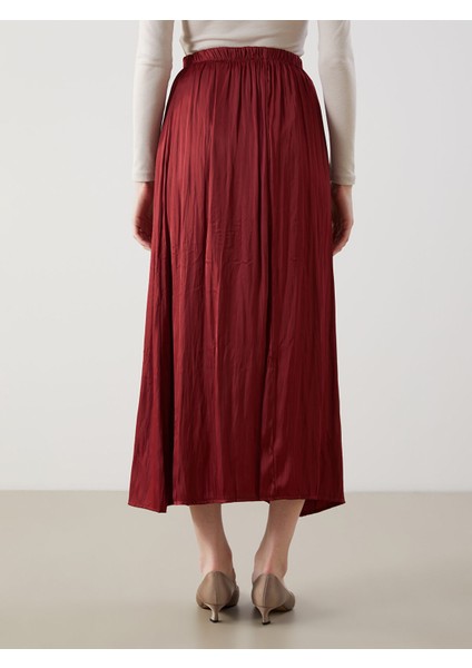 Yeni Sezon Beli Lastikli Saten Kadın Etek fırsatları