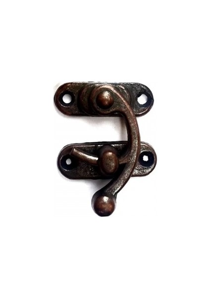 Yay Gözü, Ahşap Kutu Klipsi - Küçük 28X33 Mm, Antik, 1 Adet