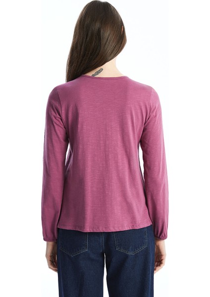 Yeni Sezon Bisiklet Yaka Dokulu Kadın Bluz fırsatları