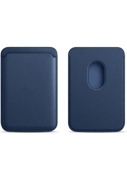 iPhone ile Uyumlu 17/16/15/14/13/12 Serisi Telefonlar Için Güçlü Manyetik Magsafe Destekli Deri Kartlık – Ince Cüzdan Telefon Aksesuarı (Açık Kahverengi)