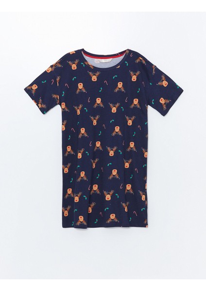 Yeni Sezon Bisiklet Yaka Yılbaşı Temalı Kadın Gecelik indirimleri