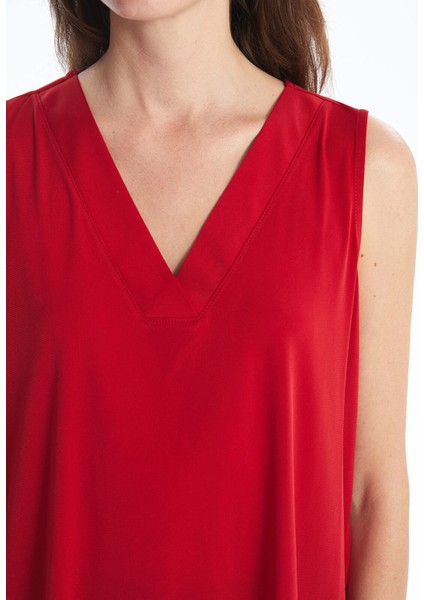 Yeni Sezon V Yaka Kadın Bluz modelleri