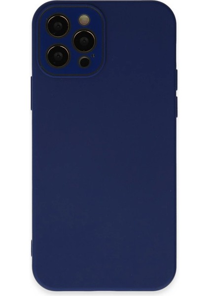 Iphone 12 Kılıf Lansman Glass Kapak - Sky Blue