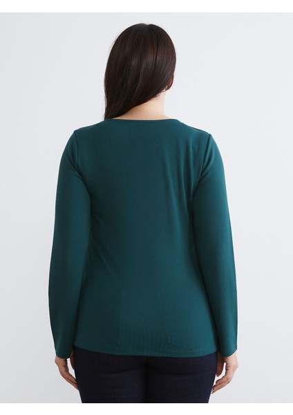 Yeni Sezon Büyük Beden Kare Yaka Bluz fırsatları