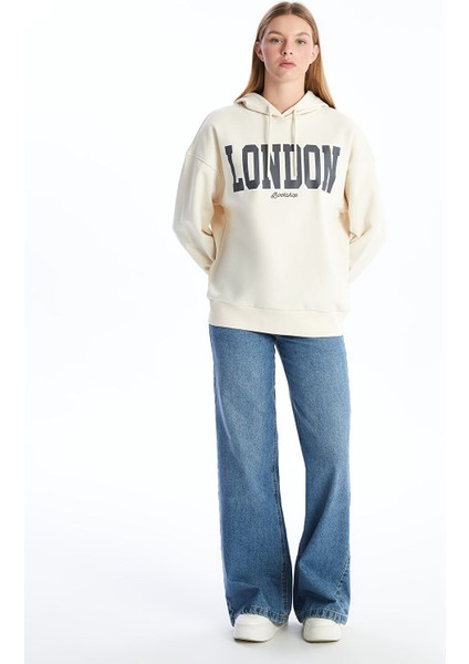 Yeni Sezon Baskılı Uzun Kollu Oversize Kadın Kalın Hoodie fiyatları