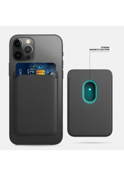 iPhone ile Uyumlu 17/16/15/14/13/12 Serisi Telefonlar Için Güçlü Manyetik Magsafe Destekli Deri Kartlık – Ince Cüzdan Telefon Aksesuarı (Açık Kahverengi) fırsatları