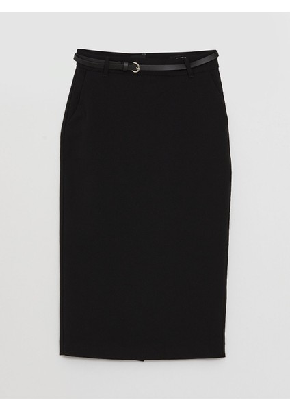 Yeni Sezon Beli Kemerli Standart Fit Kadın Etek indirimleri