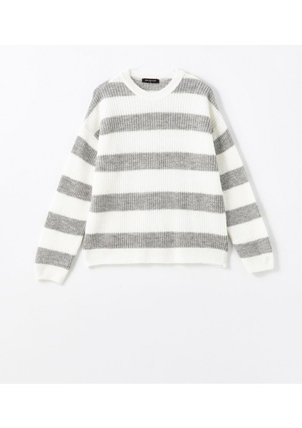 Yeni Sezon Bisiklet Yaka Renk Bloklu Kadın Triko Kazak indirimleri