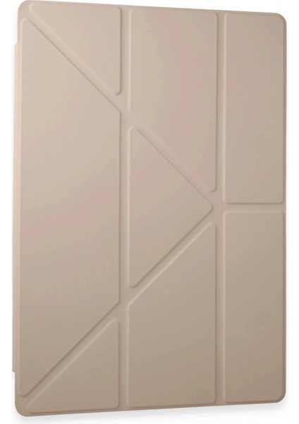 Ieg Samsung Galaxy Tab A9 Kılıf Kalemlikli Mars Tablet Kılıfı - Rose Gold