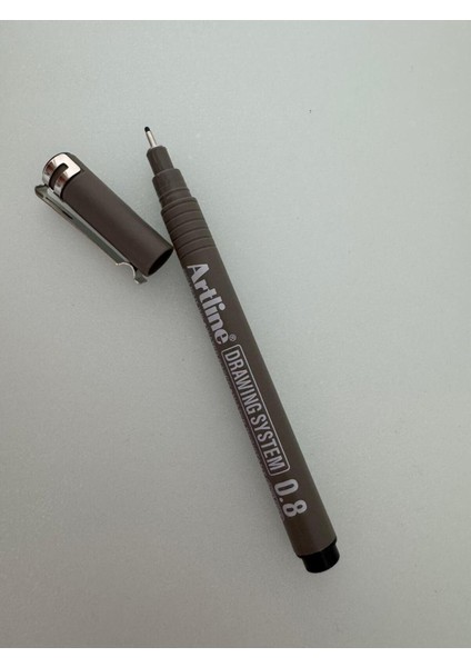 Çizim Kalemi 0.8 mm Siyah (1 Adet)