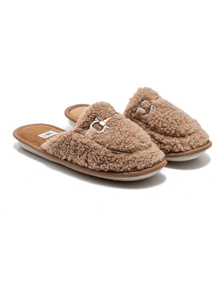 Siya Peluş Ev Terliği Bej 37/41 fiyatları