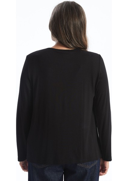 Yeni Sezon Bisiklet Yaka Düz Uzun Kollu Kadın Bluz indirimleri