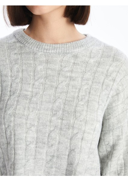 Yeni Sezon Bisiklet Yaka Crop Kadın Triko Kazak modelleri