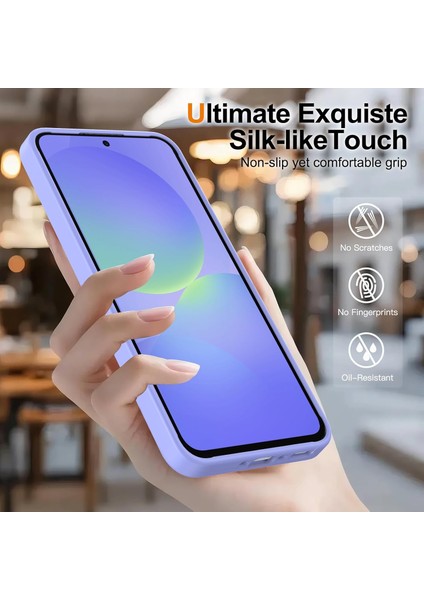 Samsung Galaxy A26 Uyumlu Kamera Lens+Ekran Koruyucu Magsafe Şarj Destekli Iz Tutmaz Mat Kapak