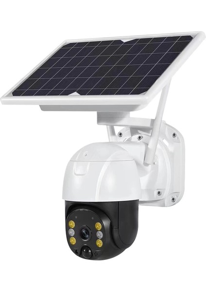 Wifi Uygulamalı Gece Görüşlü Solar Güneş Enerjili Kamera Akıllı Dış Mekan Güvenlik Kamerası