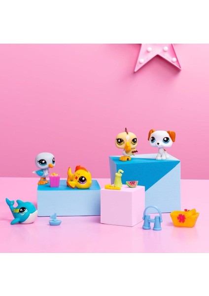 Seçtim Aldım Littlest Pet Shop Minişler Plaj Temalı 5 Li Miniş Figür 4+ fiyatları