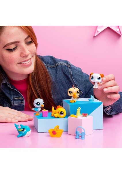 Seçtim Aldım Littlest Pet Shop Minişler Plaj Temalı 5 Li Miniş Figür 4+ fırsatları