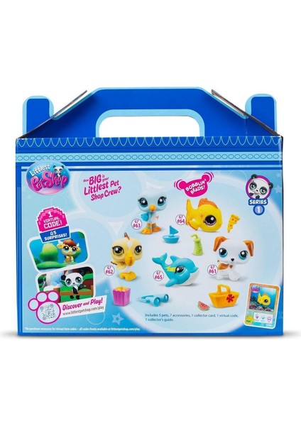 Seçtim Aldım Littlest Pet Shop Minişler Plaj Temalı 5 Li Miniş Figür 4+