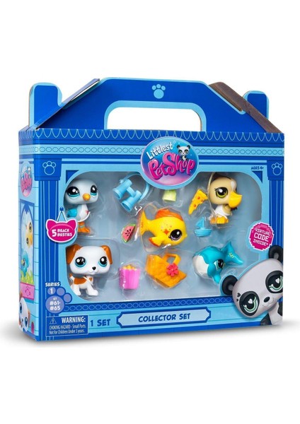 Seçtim Aldım Littlest Pet Shop Minişler Plaj Temalı 5 Li Miniş Figür 4+