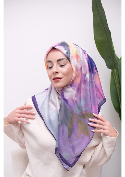 Renkli Karma Desen Dijital Soft Eşarp fırsatları