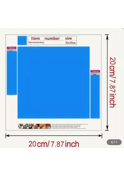5 D Elmas Boyama Seti 20X20 cm Tablo 4 Adet fiyatları
