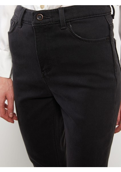 Yeni Sezon Slim Fit Içi Polarlı Kadın Jean Pantolon modelleri