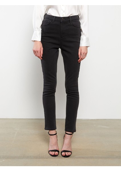 Yeni Sezon Slim Fit Içi Polarlı Kadın Jean Pantolon fırsatları