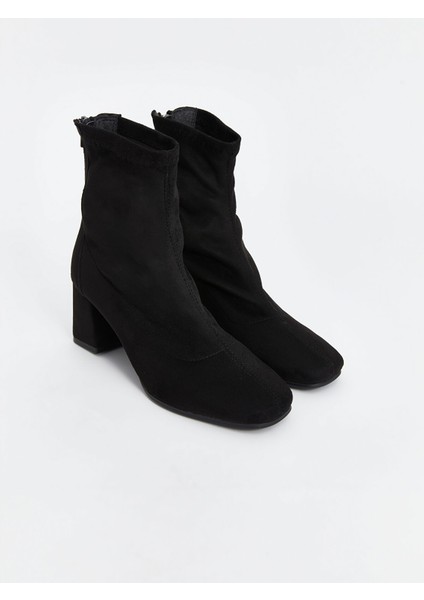 Yeni Sezon Fermuarlı Süet Görünümlü Kadın Bot