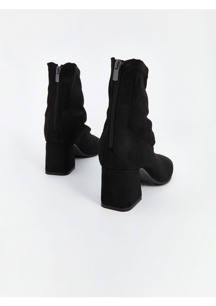 Yeni Sezon Fermuarlı Süet Görünümlü Kadın Bot indirimleri