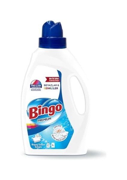 Bingo Sıvı Deterjan 1755 Ml, Renkli & Beyaz, Beyaz Sabun