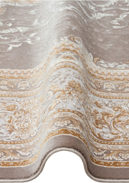 Persian Per 01 Grey Viskon – Klasik Desenlere Sahip Yüksek Dokuma Sıklığı ile Üretilen 120 Tarak Makine Halısı fiyatları