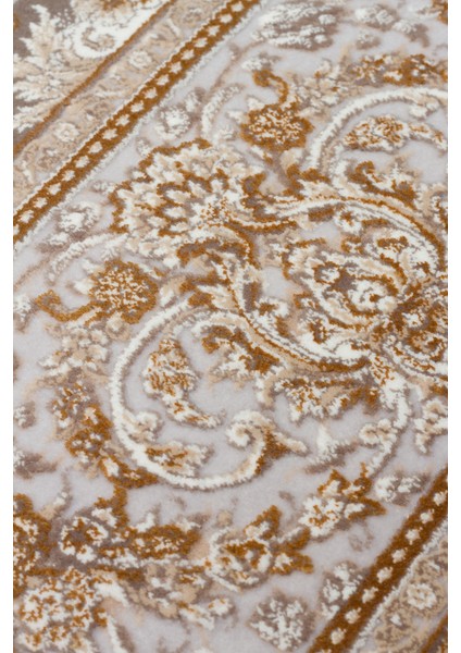 Persian Per 01 Grey Viskon – Klasik Desenlere Sahip Yüksek Dokuma Sıklığı ile Üretilen 120 Tarak Makine Halısı fırsatları