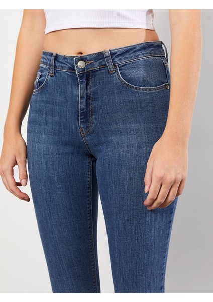 Yeni Sezon Yüksek Bel Mercury Skinny Fit Düz Cep Detaylı Kadın Rodeo Jean Pantolon indirimleri