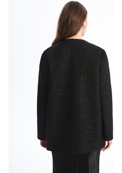 Yeni Sezon Desenli Uzun Kollu Kadın Tüvit Blazer Ceket fırsatları