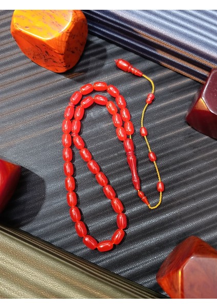 Ateş Kehribar Tesbih – Kapsül Kesim fiyatları