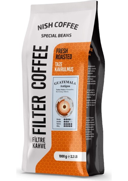 Nish Filtre Kahve Guatemala Antigua 1 Kg-Öğütülmüş fiyatları