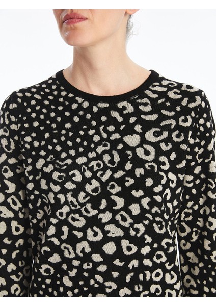 Yeni Sezon Bisiklet Yaka Desenli Uzun Kollu Kadın Triko Kazak modelleri