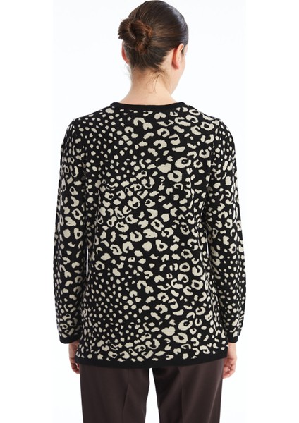 Yeni Sezon Bisiklet Yaka Desenli Uzun Kollu Kadın Triko Kazak fırsatları