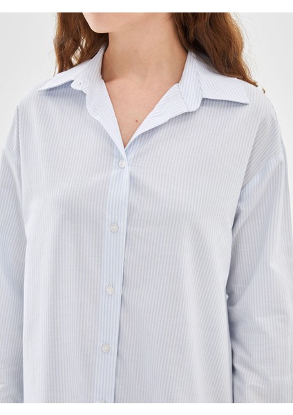 Yeni Sezon Çizgili Kadın Gömlek modelleri