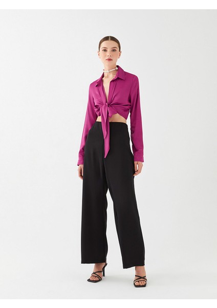 Yeni Sezon Düz Uzun Kollu Saten Kadın Abiye Gömlek indirimleri