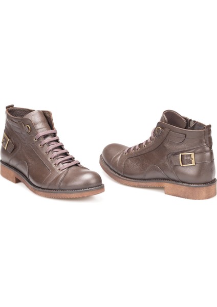 Erkek Hakiki Deri Kauçuk Tabanlı Anatomik Bilek Boy Klasik Bot modelleri