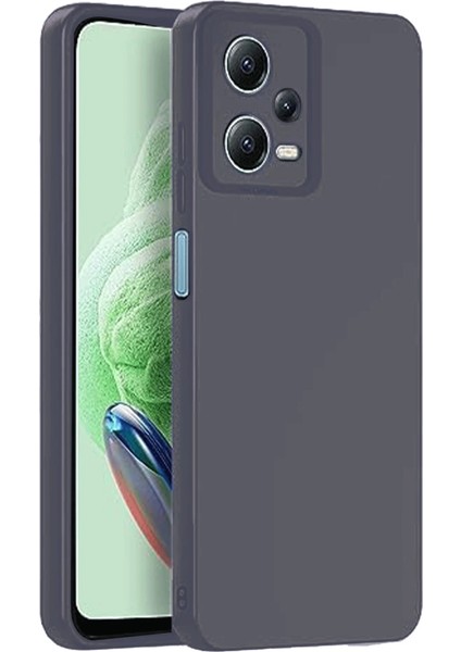 Redmi Note 12 5g Kılıf Nano Içi Kadife Silikon - Gri