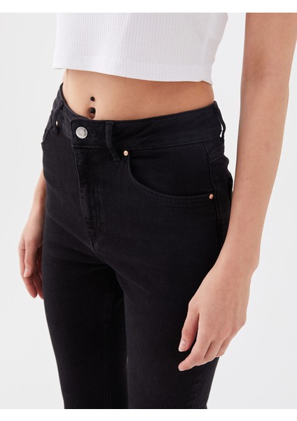 Yeni Sezon Yüksek Bel Slim Mom Kadın Jean Pantolon indirimleri