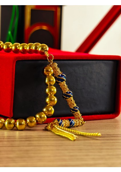 22 Ayar Altın Sarısı Kaplama Tesbih Renk Atmayan Bir Üründür Iç Materyal Çeliktir Özel Imameli modelleri