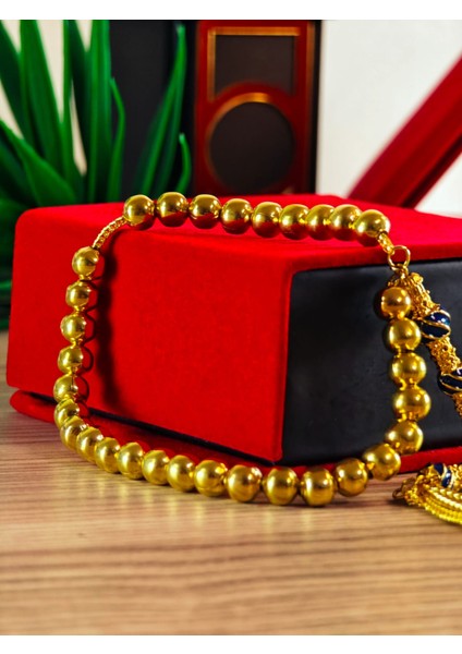 22 Ayar Altın Sarısı Kaplama Tesbih Renk Atmayan Bir Üründür Iç Materyal Çeliktir Özel Imameli