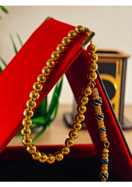 22 Ayar Altın Sarısı Kaplama Tesbih Renk Atmayan Bir Üründür Iç Materyal Çeliktir Özel Imameli