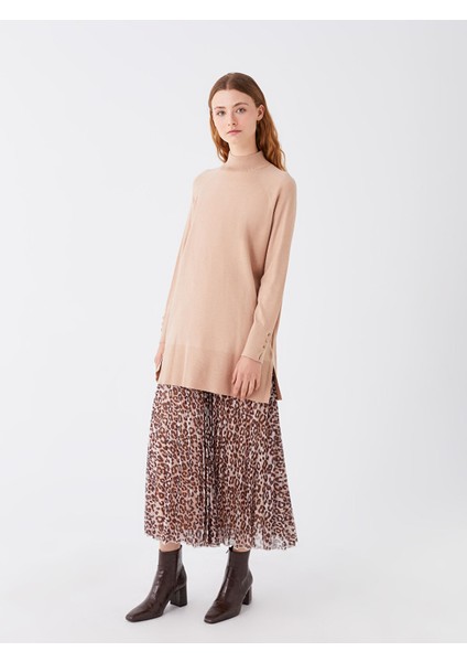Yeni Sezon Beli Lastikli Desenli Kadın Şifon Etek fiyatları