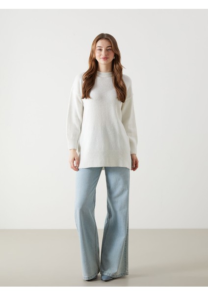 Yeni Sezon Bisiklet Yaka Oversize Kadın Triko Kazak fiyatları