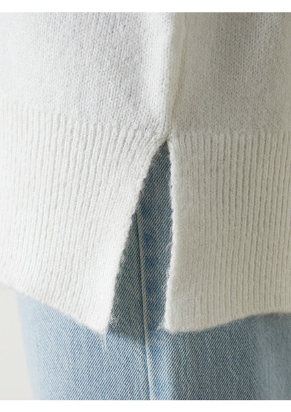 Yeni Sezon Bisiklet Yaka Oversize Kadın Triko Kazak modelleri