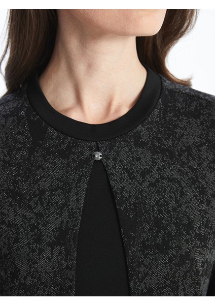 Yeni Sezon Bisiklet Yaka Desenli Kadın Bluz modelleri